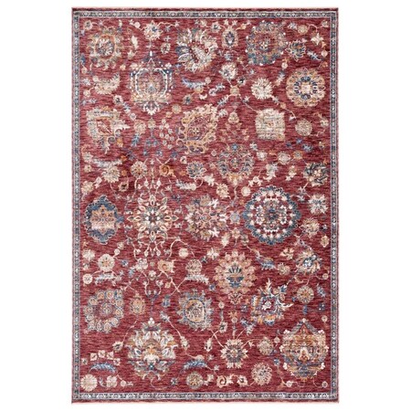 Safavieh 5 ft. 3 in. x 7 ft. 6 in. Heirloom Power Loomed Rectangle Rug Rust & Ivory HRL718P-5